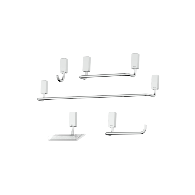 Kit Acessórios 5 Peças Roca One Cromado B5001E6CR0