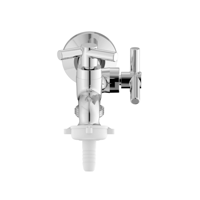 Torneira de Parede Para Tanque e Máquina com Bico União Plástico Roca One B5006CKCR3