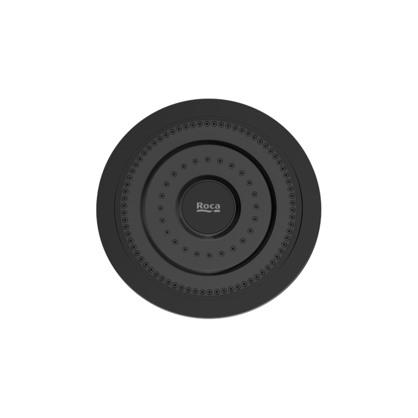 Chuveiro Redondo com Sistema Autolimpante Master Roca Matt Black B5008C6R0B