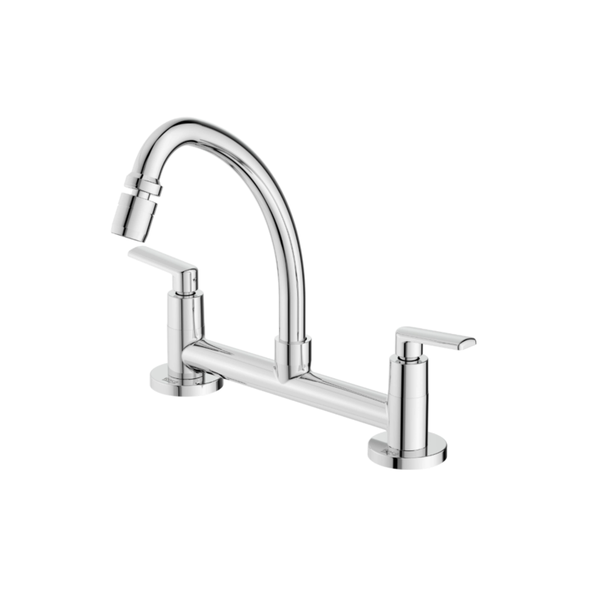 Misturador de Mesa Bica Móvel  Com Arejador Articulado para Cozinha Roca Smart-N B50091CCRB