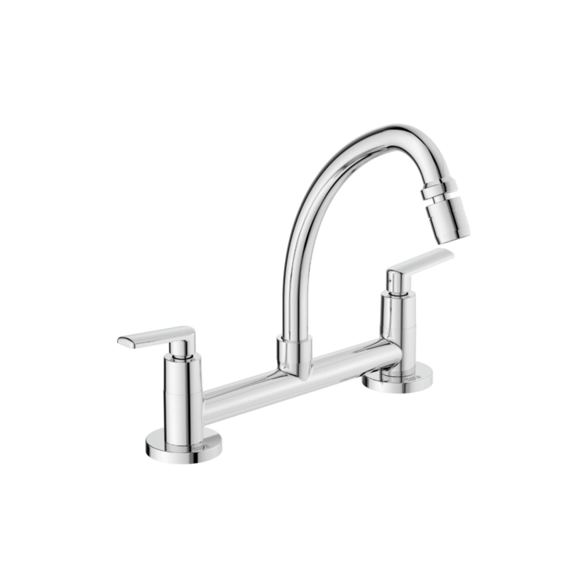 Misturador de Mesa Bica Móvel  Com Arejador Articulado para Cozinha Roca Smart-N B50091CCRB