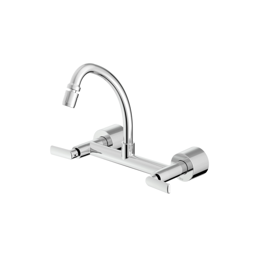 Misturador de Parede Bica Móvel Com Arejador Articulado para Cozinha Roca Smart-N B50101CCRB