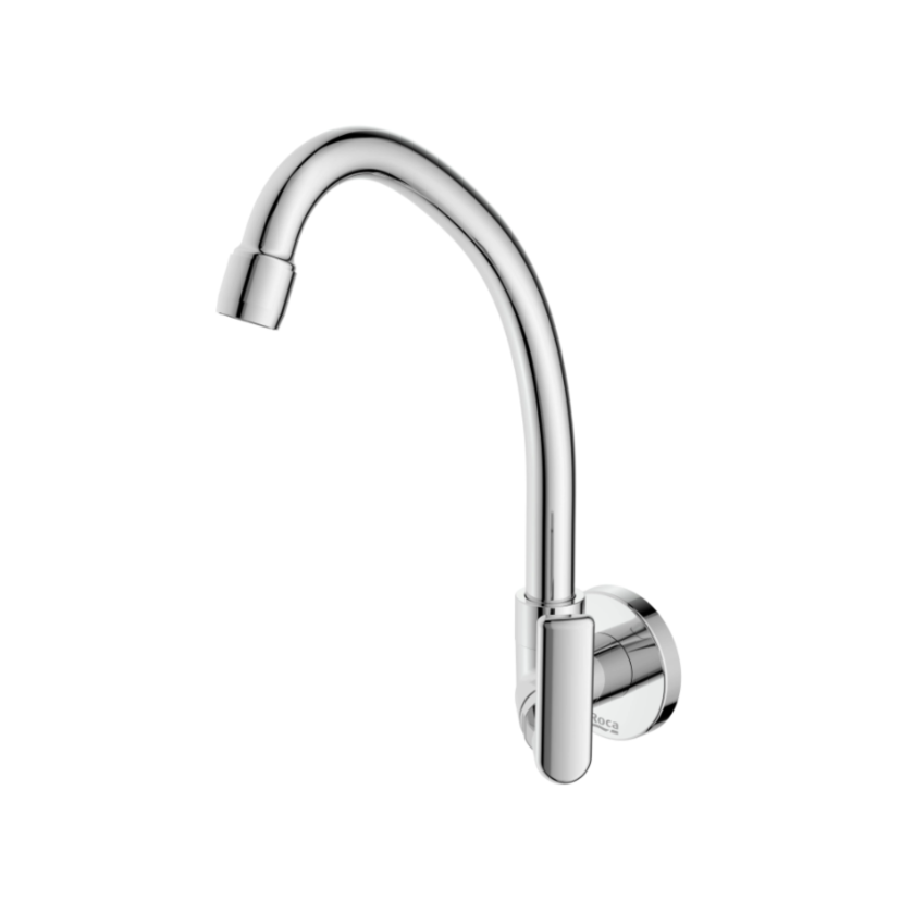Torneira de Parede Bica Móvel com Arejador para Cozinha Roca Smart-N B50121CCRB