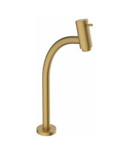 Torneira de Mesa Bica Alta para Lavatório Roca Basic Gold Matte B5055C7R1B
