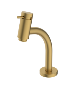Torneira de Mesa Bica Baixa para Lavatório Roca Basic Gold Matte B5056C7R1B