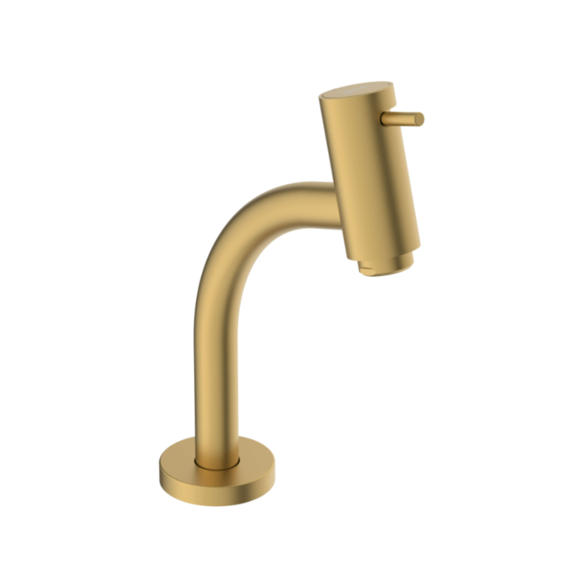 Torneira de Mesa Bica Baixa para Lavatório Roca Basic Gold Matte B5056C7R1B