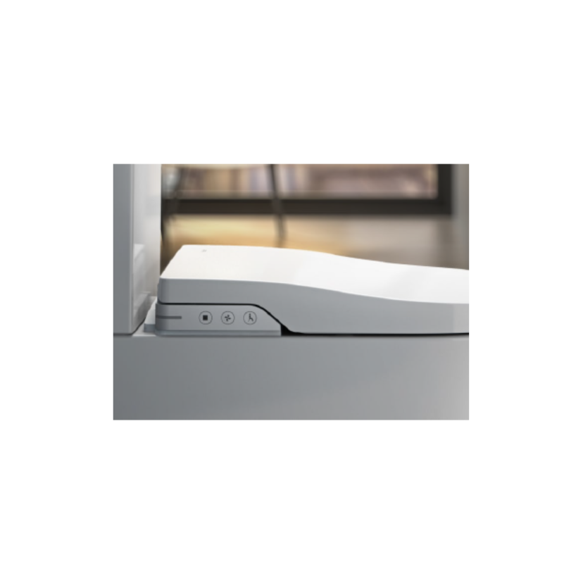 Bacia sanitária Rimless com saída dual, caixa acoplada e assento eletrônico 220V