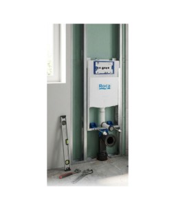 Caixa embutida Roca com dupla descarga para bacia suspensa alvenaria B890070120