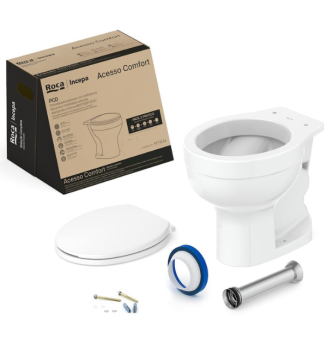 Kit Bacia Convencional E Itens De Instalação Acesso Comfort 1317270011100