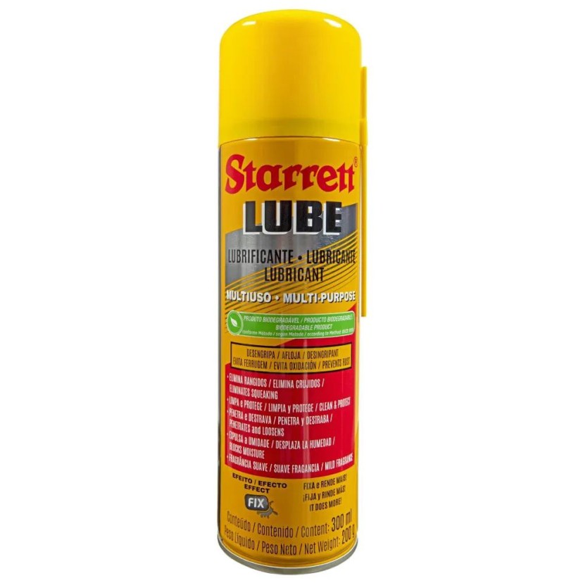 Desengripante e Lubrificante Spray Multiuso Starrett S-LUB300