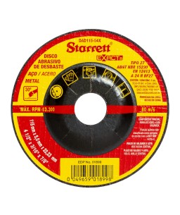 Disco de Desbaste Exact 115mm x 5mm x 22,23mm Starrett 