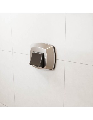 Acabamento Abs Cromado/Preto para Válvula Descarga Docol                       