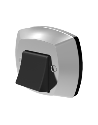 Acabamento Abs Cromado/Preto para Válvula Descarga Docol                       