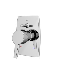 Acabamento monocomando para banheira e chuveiro 1/2" Nexus cromado 00502806