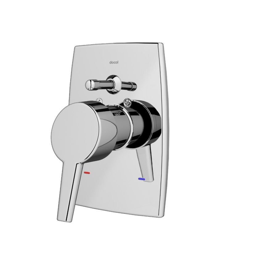 Acabamento monocomando para banheira e chuveiro 1/2" Nexus cromado 00502806