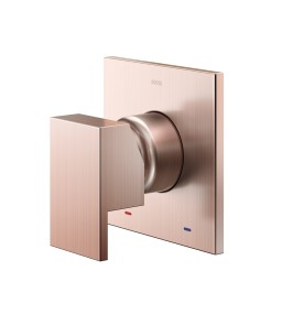 Acabamento monocomando para chuveiro 3/4" alta vazão New Edge/Minima cobre escovado 00925969
