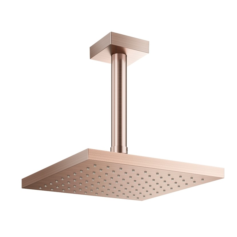 Chuveiro Q200 de teto DocolHeaven cobre escovado 00909269