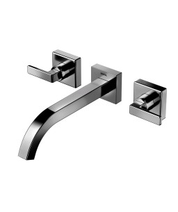 Misturador de parede para lavatório DocolStillo Grafite Polido 00832448