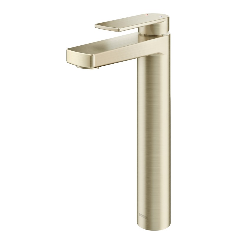 Monocomando bica alta de mesa para lavatório Argon níquel escovado 00847844