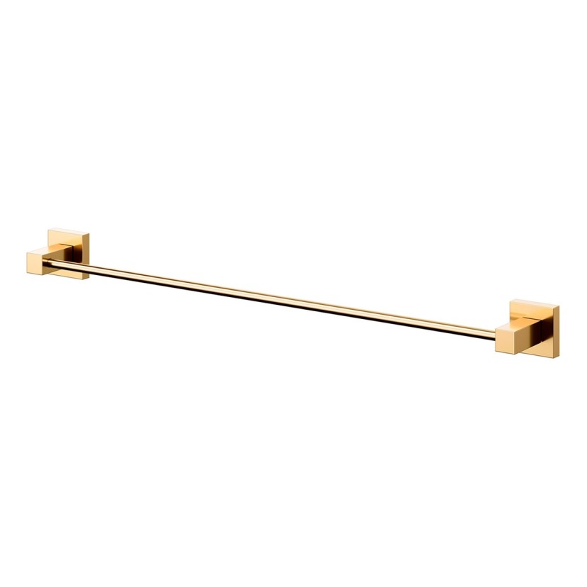 Porta-toalha bastão 642 mm Square ouro polido 00387743