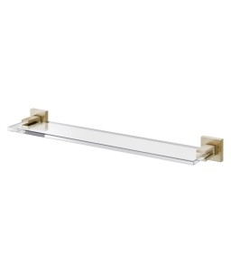 Prateleira Acrílica Square Níquel Escovado 00388244