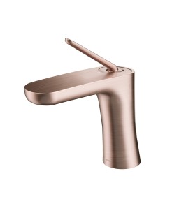 Torneira bica baixa de mesa para lavatório DocolKaila Cobre Escovado 00886169