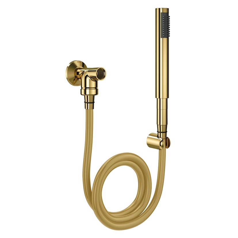 Ducha Manual com Desviador para Chuveiro de Parede C30 Ouro Polido 00934243