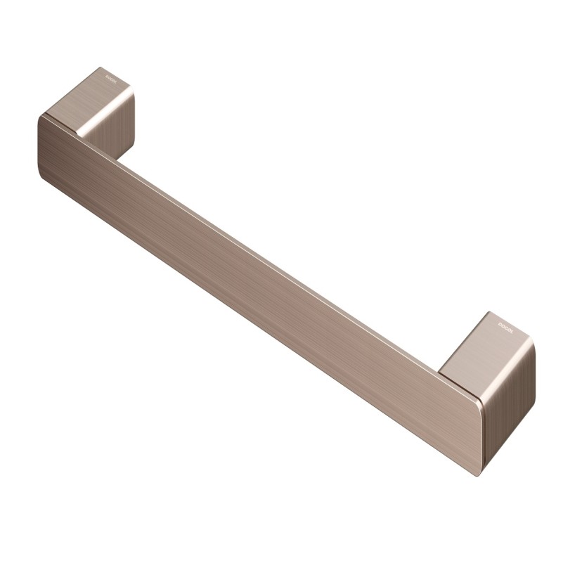 Porta-toalhas de rosto 376 mm DocolFlat cobre escovado 01013669