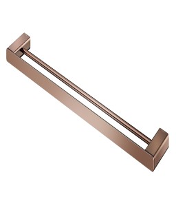 Porta-toalhas duplo 676 mm DocolFlat cobre polido 01013730