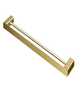 Porta-toalhas duplo 676 mm DocolFlat ouro escovado 01013772