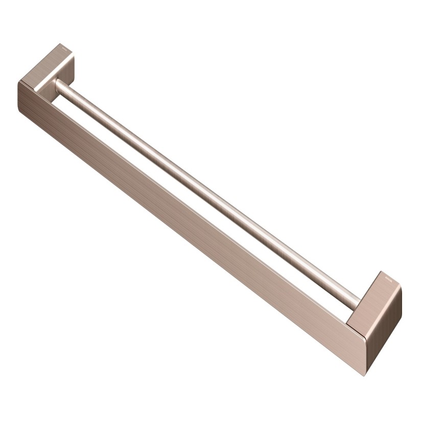 Porta-toalhas duplo 676 mm DocolFlat cobre escovado 01013769