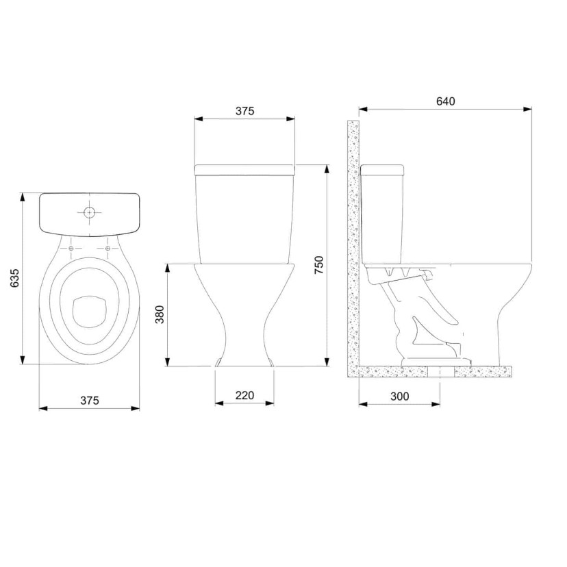 Conjunto Bacia E Caixa P 3/6 Litros Para Saveiro 1027700011300