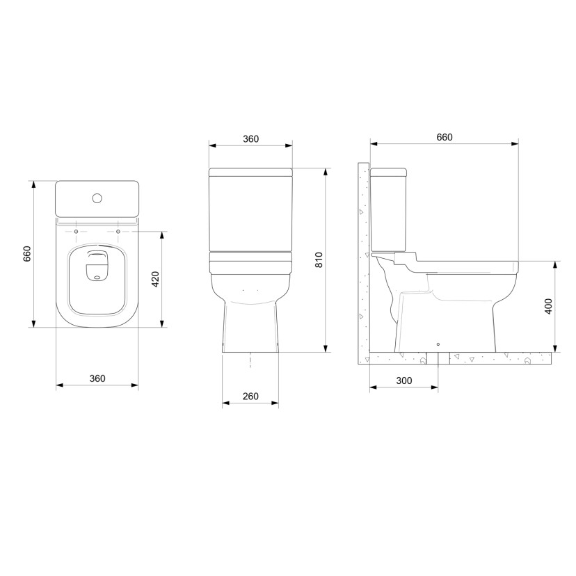 Caixa Acoplada Ecoflush 3/6L Elite Celite 1745700015300