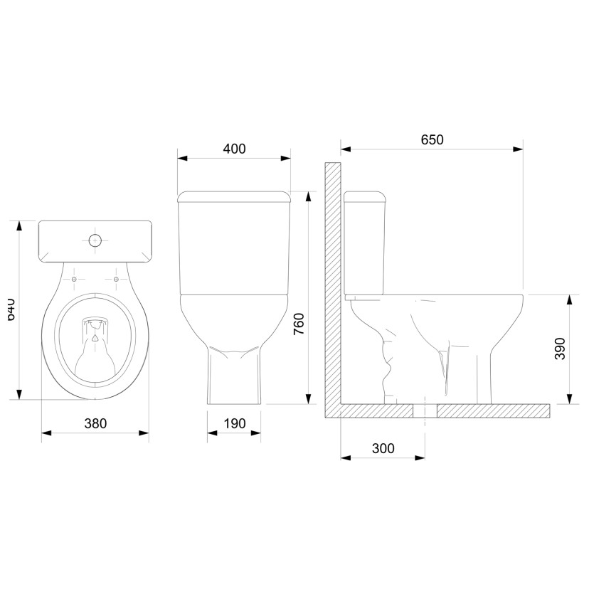 Bacia para Caixa Acoplada Azálea Celite 1913510010300