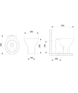 Kit De Bacia Convencional E Itens De Instalação Azálea 1917270011300