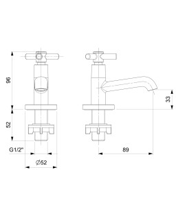 Torneira Para Lavatório De Mesa Bica Baixa Celite One B5002CKCR3