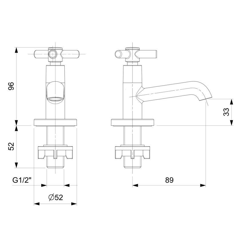 Torneira Para Lavatório De Mesa Bica Baixa Celite One B5002CKCR3