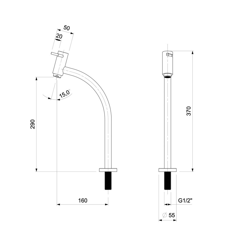 Torneira Para Lavatório De Bica Alta Basic B5063C7R0B