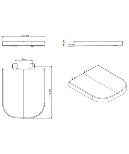 Assento Original Termofixo Amortecido Gap Preto Matte 3239880080508