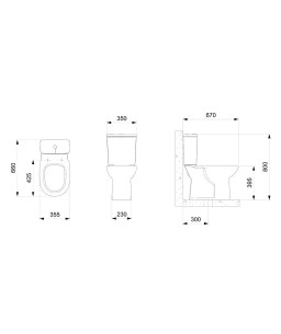 Bacia Para Caixa Acoplada Debba Round A348992000