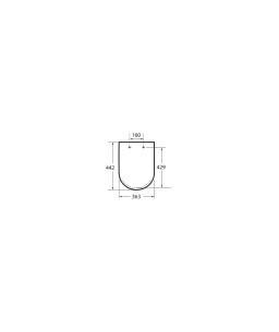 Assento Com Queda Amortecida Debba Classic E Square A8019D2004