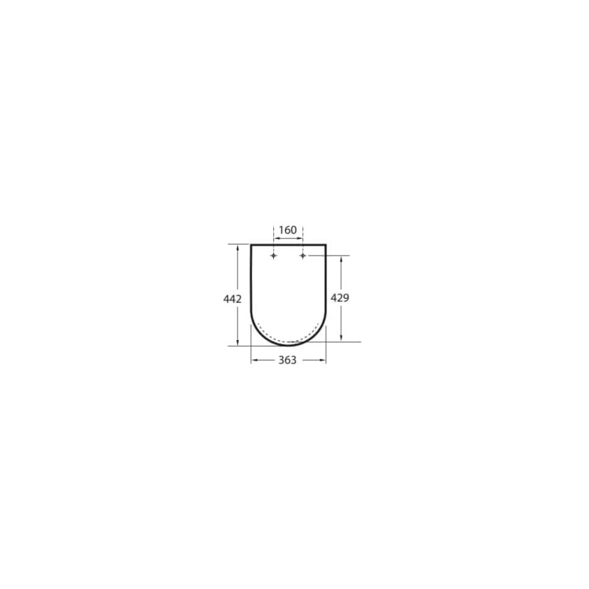 Assento Com Queda Amortecida Debba Classic E Square A8019D2004