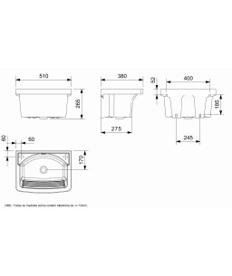 Tanque P 510X380 Da Roca B365510001