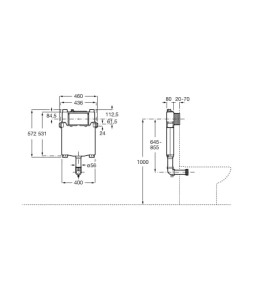Caixa Embutida De 80Mm Para Bacia Convencional B890070200