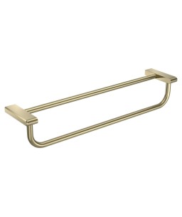 Porta toalhas duplo 600mm quadrada deca you summer gold 2042.SM104.060.MT