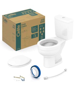 Kit De Bacia Com Caixa Acoplada E Itens De Instalação Acesso Confort Celite 1317230011300
