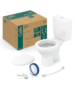 Kit de Bacia Com Caixa Acoplada e Itens de Instalação Azálea 1917230011300