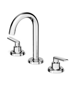 Misturador Para Lavatório De Mesa 3 Furos Bica Alta Com Válvula De Escoamento Smart-N B50001CCRB