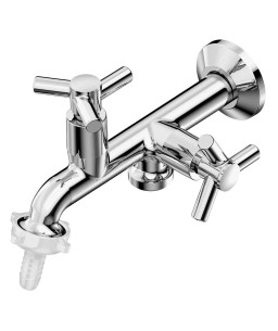 Torneira De Parede Para Tanque E Máquina Com Bico União Plástico Celite One B5006CKCR3