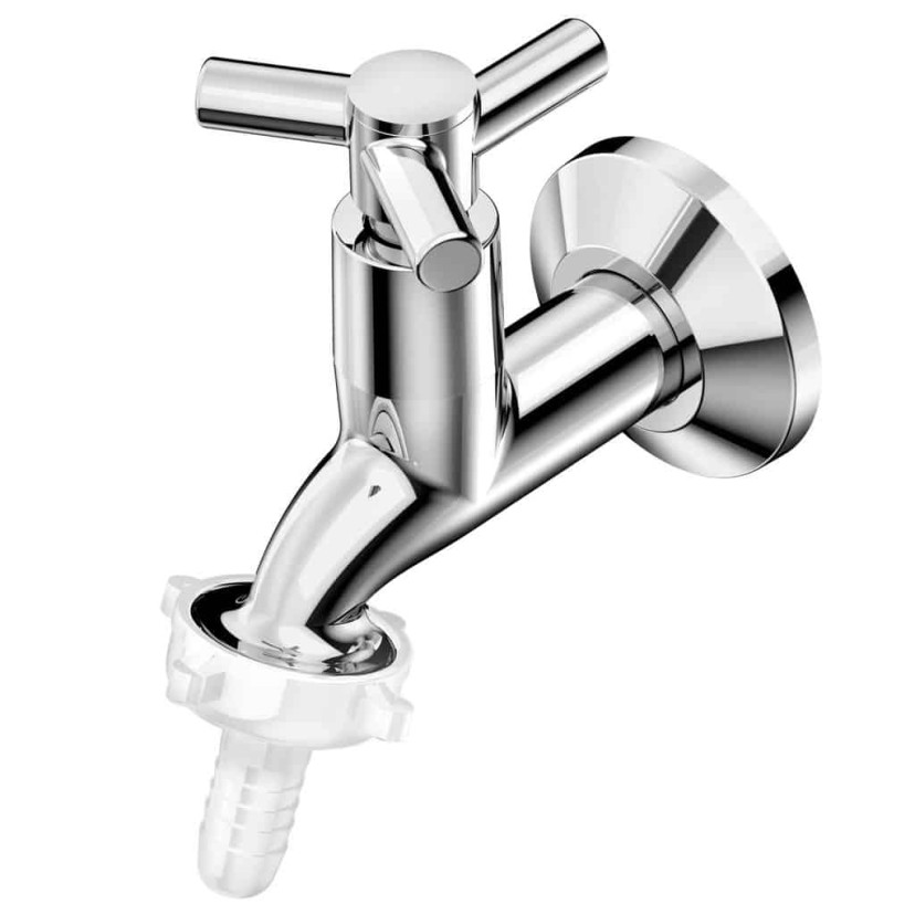 Torneira De Parede Para Tanque E Jardim Com Bico União Plástico Celite One B5007CKCR3